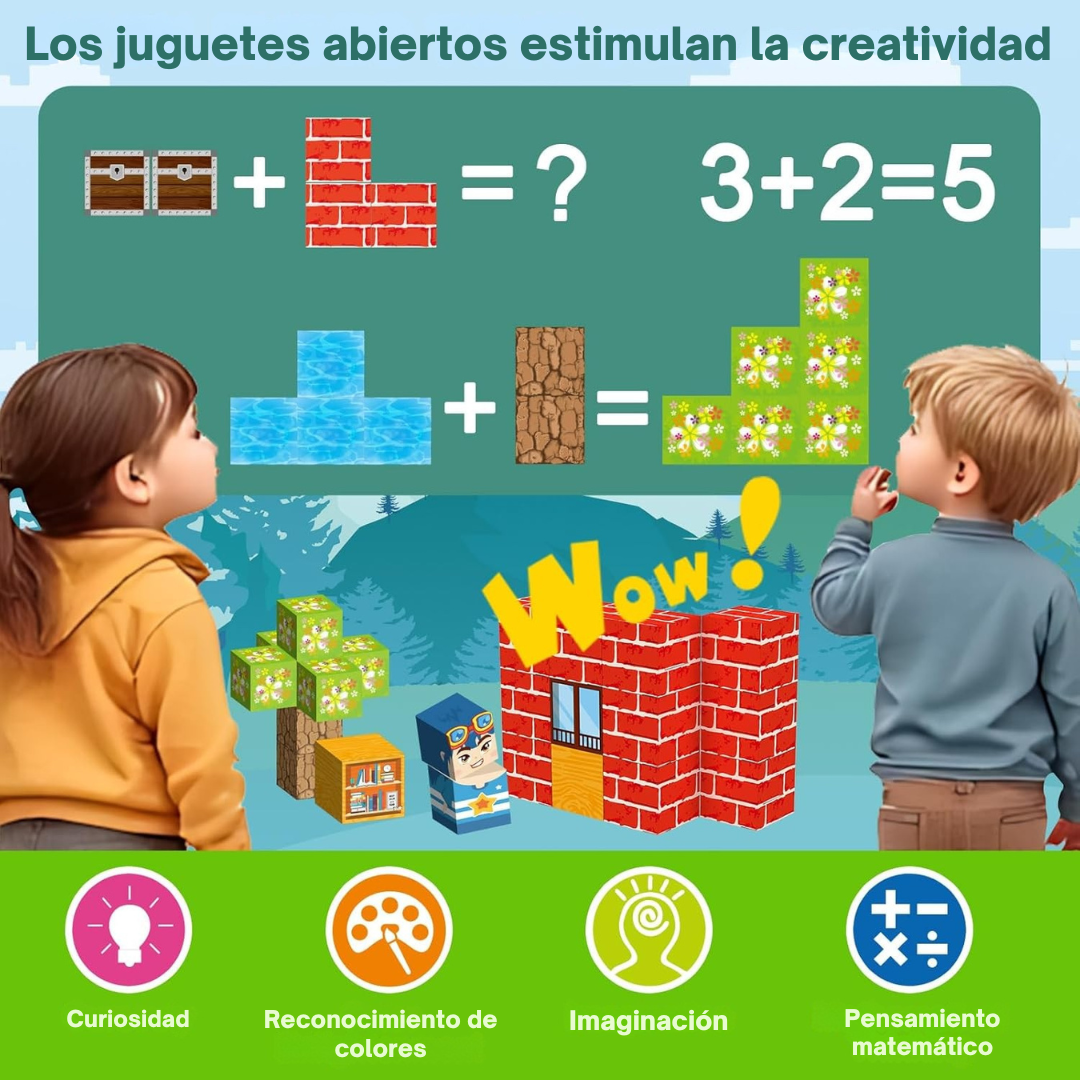 BloxiMag® – 100 Piezas para Crear Sin Parar