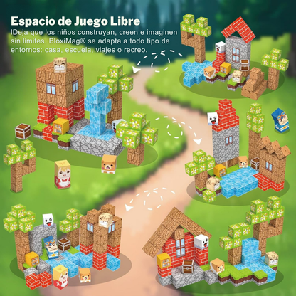 BloxiMag® – 100 Piezas para Crear Sin Parar